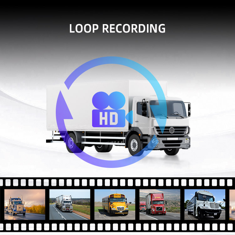 720p 1080p Voice Control 2 Channel Truck Bus RV -Kamera Monitor System