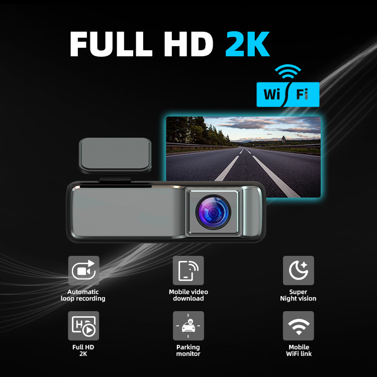 2K 256g Auto Dash Kamera WiFi Black Box mit 24 Stunden Parküberwachung 