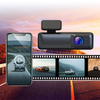 Wifi 2K + 1K ماشین DVR DASH CAM LENS DUALE REAR VIDEO VIDEO SUPPORTER 256 گیگابایت