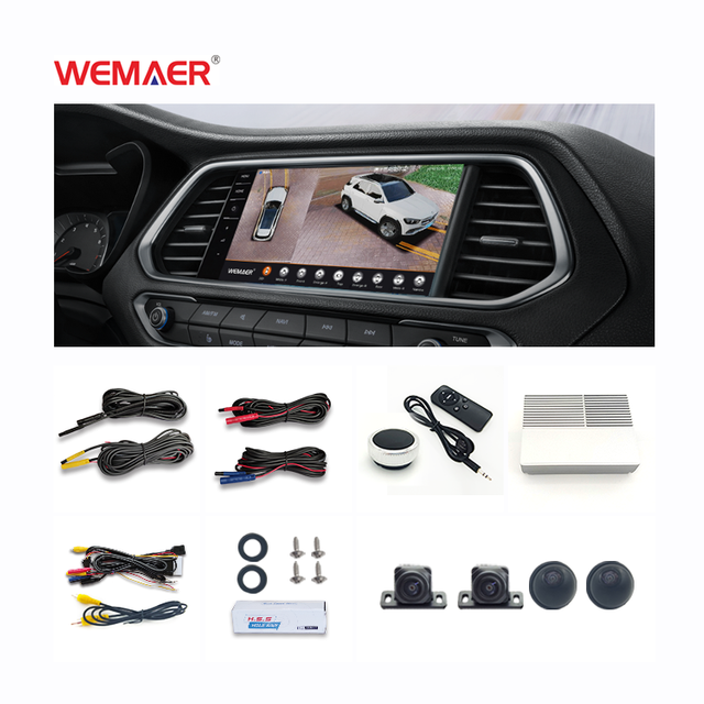 Câmera de carro 360 universal dividida