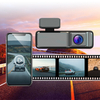Wifi 1080p + 1080p عدسة مزدوجة Dash Cam 130 درجة + 110 درجة أمامية وخلفية كاميرات مزدوجة