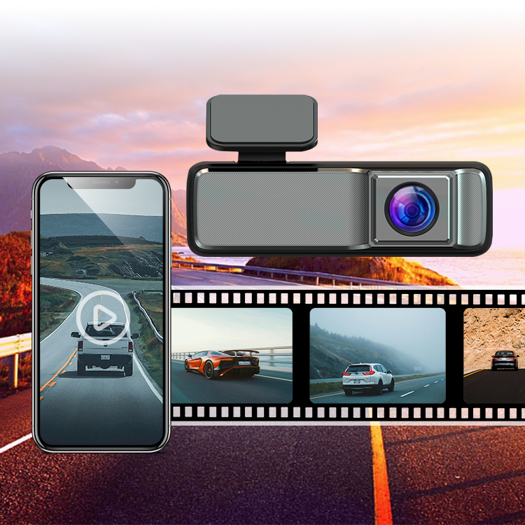 Wifi 1080p + 1080p عدسة مزدوجة Dash Cam 130 درجة + 110 درجة أمامية وخلفية كاميرات مزدوجة