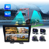 24 시간 주차 모니터 ADAS BSD 4CH 카메라 모니터 트럭 버스 용 시스템 - 128GB 지원