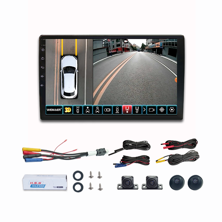 10 Zoll 2+32 g 1080p 360 Autokamera mit Auto -DVD -Player