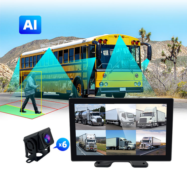 Controle de voz 6 canais As câmeras monitoram o sistema BSD de ponto cego ADAS