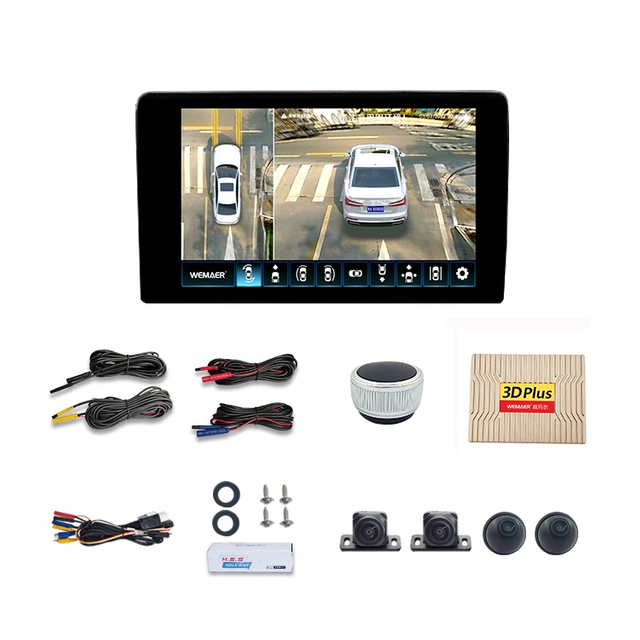 Câmera de carro 360 de vista para pássaro 3D universal 