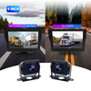 12V/24V 2 채널 트럭 전면 및 후면 카메라 9 인치 모니터 주차 라인