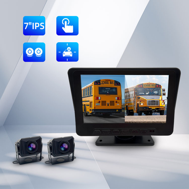 شاشة العرض المزدوجة 2 نظام Clame Camera Camera DVR