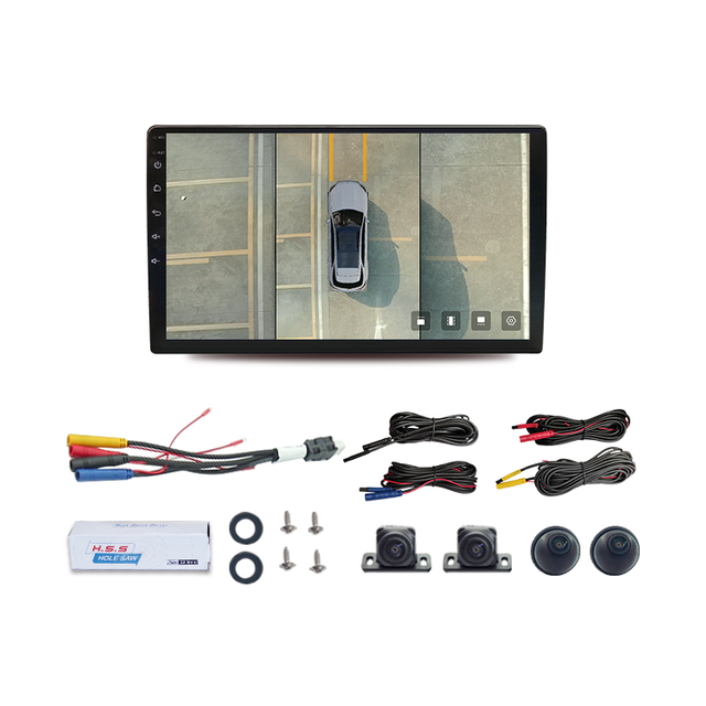 9 inch 4+64G Navigation 360 Máy ảnh xe hơi với máy phát điện DVD xe hơi